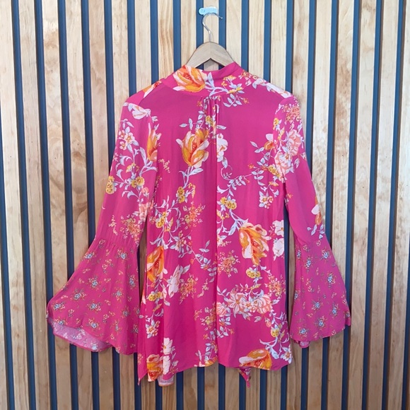 Free people Tate tunic in pink - Picture 2 of 5